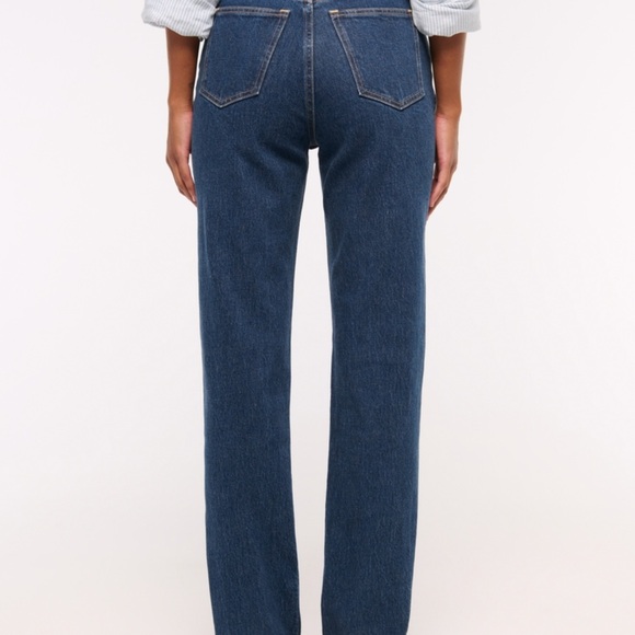 Abercrombie & Fitch The 90s Straight Ultra High Rise Jeans Curve Love - Picture 10 of 11